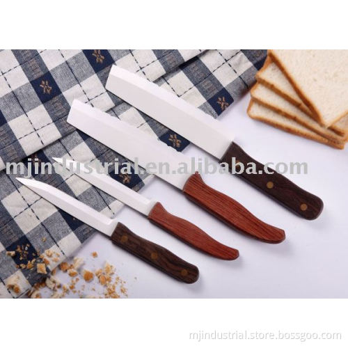 Serrated ceramic knife